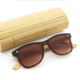Max Maxb Bamboo Wood Legs Sunglasses Fashion Eyeglasses Eyewear for Women Men Tea