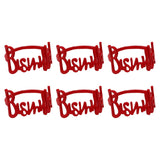 Maxbell Bismillah Letter Napkin Rings Set*6x Napkin Buckles for Holiday Home Wedding red