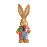 Maxbell Easter Bunny Figurine Easter Decor Garden Statue for Balcony Office Tabletop Style C
