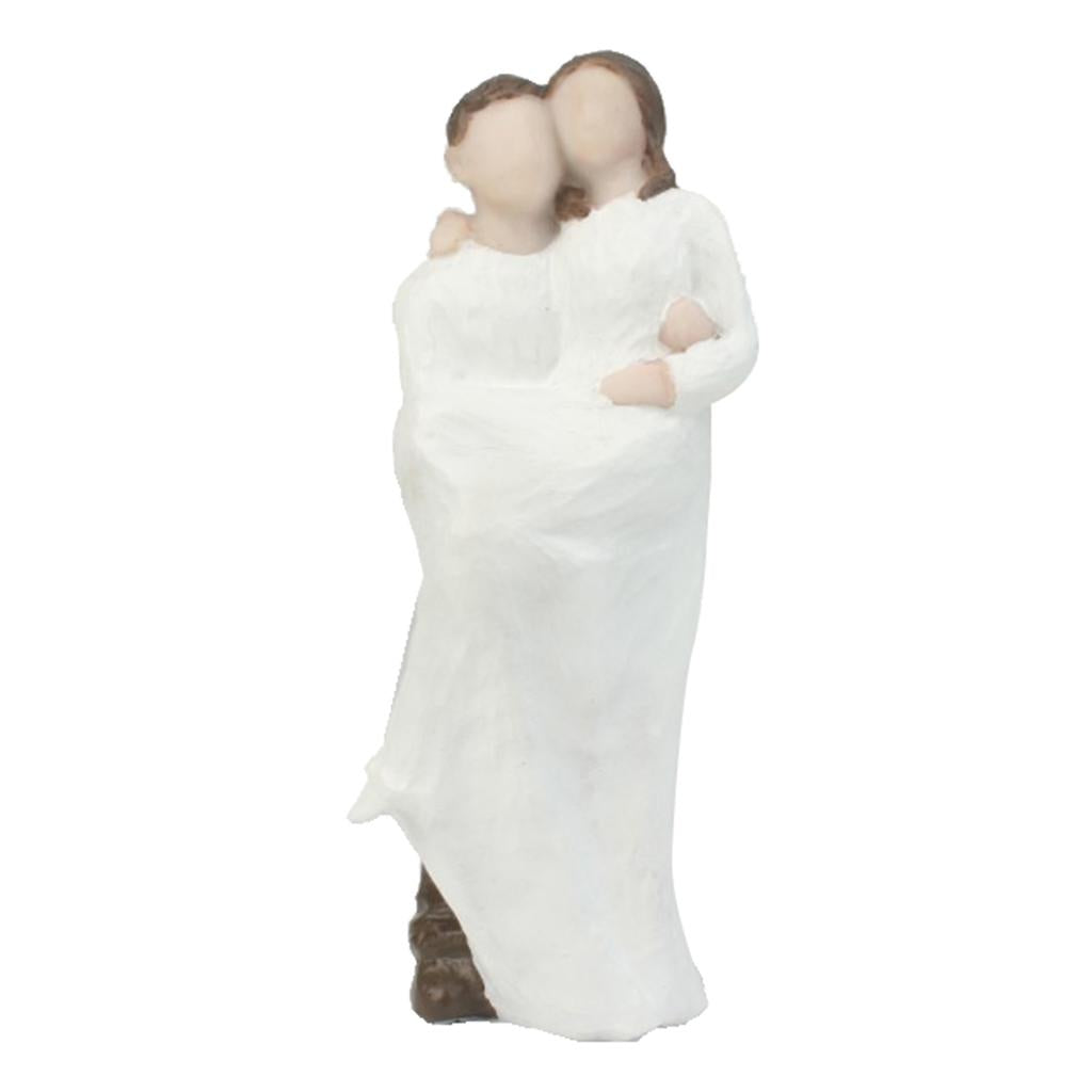 Max Decorative Wedding Cake Doll Resin Groom Bride Figurine Cake Stand Topper