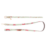 Maxbell Strong Leather Rope Dog Leash Collar Set for Walking Hiking Light Green L