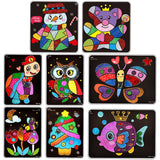 Maxbell Art Craft Transfer Cartoon Paint Creative Learning Drawing Animal Paradise