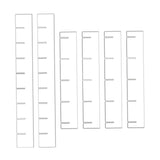 Maxbell 6Pcs Drawer Dividers Organizer Drawer Separators for Office Supplies Make up