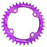 Maxbell 104BCD Round Narrow Wide 30-38T Chainring MTB Bike Chain Wheel Purple 36T
