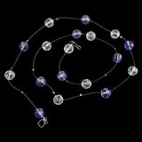 Max Crystal Ball Beaded for DIY Door Curtain Wedding Backdrops Crystal violet - Aladdin Shoppers