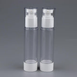 Maxbell 2X Empty Refillable Essence Vacuum Bottles Cosmetic Sample Containers 50ml