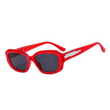 Maxbell Classic Sunglasses Comfortable Frame Unisex for Outdoor Biking Camping Red with Gray