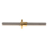 Max 1pc Stainless Steel 3D Printer Accs Lead Screw Rod Copper T8-D8 2-150mm