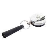 Max Retractable Anti-Theft Wire Rope Pen Holder Key Ring Reel Buckle with Clip