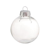 Maxbell 6x Clear Christmas Ball Ornaments Party Supplies for Bedroom Christmas 6cm Argent
