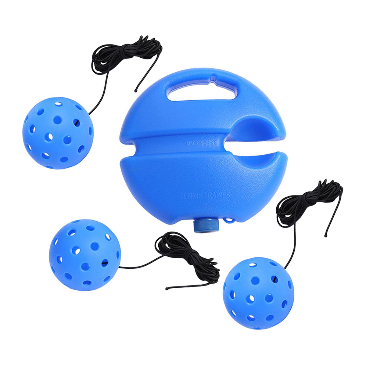 Maxbell Pickleball Trainer Professional Portable Convenient Pickleball Training Base with 3 Blue Balls