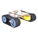 Maxbell Alloy Tank Car Chassis Track Crawler Kit DIY Robot Science Toy with TT Motor