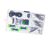 Maxbell 62Pcs Carp Fishing Accessories Sleeves Rig Tube Quick Change Swivels