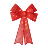 Maxbell Christmas Hanging Charms with Lights Chic Gift for Parties Bedroom Backyard Red