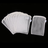 Max 10 Pcs Zipped Fish Tank Filter Material Mesh Bag Isolation Bag 15x20cm White
