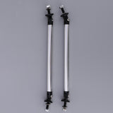 Max Maxb Front/Rear Adjustable Wind Splitter Bumper Chin Lip Rod Support 150mm Silver