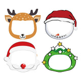 Maxbell 4x Kids Full Face Shield Clear Face Cover Deer+Xmas Tree+Snowman+Santa Claus