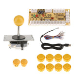 Max Zero Delay USB Encoder Board PC Controller Joystick DIY Kits for Arcade Game Yellow