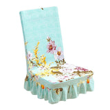 Max Household Stretchy Chair Cover for Dining Room,Wedding etc Floral Aqua