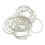 Maxbell 20pcs Chic Hoop Huggie Copper Solid Round Earrings Hoop Huggie Loop Earrings