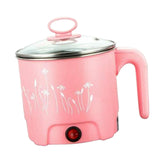 Max Mini Electric Cooking Pot Rapid Noodle Cooker 220V EU Plug Pink_Dia.18cm