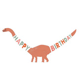 Maxbell Cute Dinosaur Happy Birthday Banner Kid Birthday Party Hanging Decoration