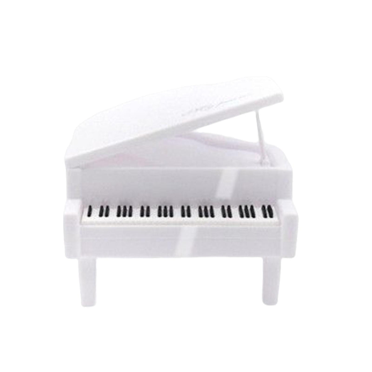 Maxbell Piggy Bank Piano Shape Home Decor Handmade Collectible Box white