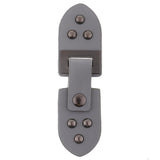 Max 1 Set Leather Snap Clasp Buckles Hook and Eye Buttons For Coats/Bags Grey