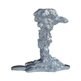 Maxbell Vintage Style Pillar Candle Holder Candlestick for Table Centerpiece Holiday Argent