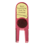 Maxbell Durable Tip Scuffer Burnisher Repair Tool Billiards Pool Tip Shaper Red