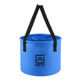 Maxbell Portable Collapsible Bucket Folding Multifunctional Wash Basin for Camping Blue