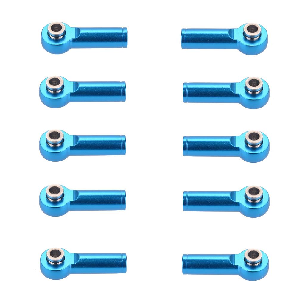 Maxbell M4 Metal Ball Head Linkages Pull Rod End Joint for 1/10 1/8 RC Car Blue