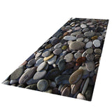 Max 3D Living Room Area Rug Runner Anti-Skid Floor Mat Carpet Pebbles