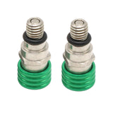 Maxbell 2 Pieces M5 0.8mm Fork Air Bleeder Pressure Valve for Motorbike Durable Green