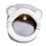 Maxbell Soft Cave Bed with Non Slip Bottom Warm Calming for Rabbits Kitten Puppy S