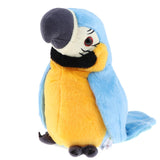 Maxbell Plush Stuffed Toys Cartoon Talking Parrot Toy Kids Children Gift Blue