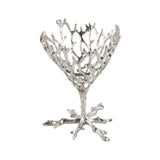 Maxbell Crystal Ball Display Stand Sphere Rack Ornament for Table Photo Props Home Silver 11cm H