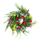 Maxbell Artificial Flowers Wreaths Front Door Backdrop Outside Wedding Spring Wreath 45cm