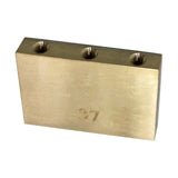 Maxbell Durable Electric Guitar Brass Block Instrument Repair Tool for Guitar Bridge 37mm