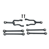 Maxbell 6Pcs Servo Rod Pull Linkages for Mini-Z Jimny 4x4 1:18 RC Car Accessories Gray