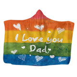 Maxbell Hooded Blanket Skin Friendly Fleece Throw Cape for All Seasons Couch Napping Dad 150x200cm