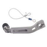 Max Universal Aluminum Folding Gear Shift Shifter Lever for Motorcycles Silver