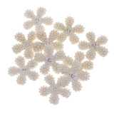 Maxbell Alloy Daisy Pearl Hair Decoration Bridal Women Wedding Party Decor Silver
