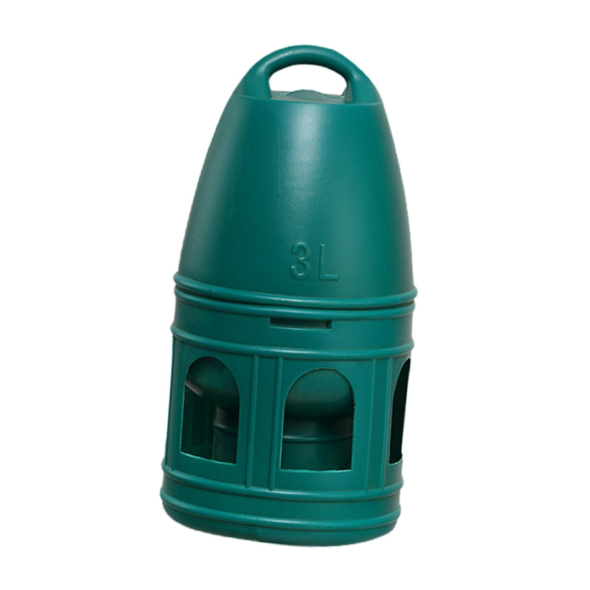 Maxbell Bird Water Drinker Parakeet Chicken Dove Feeder with Hanging Handle Green 3L