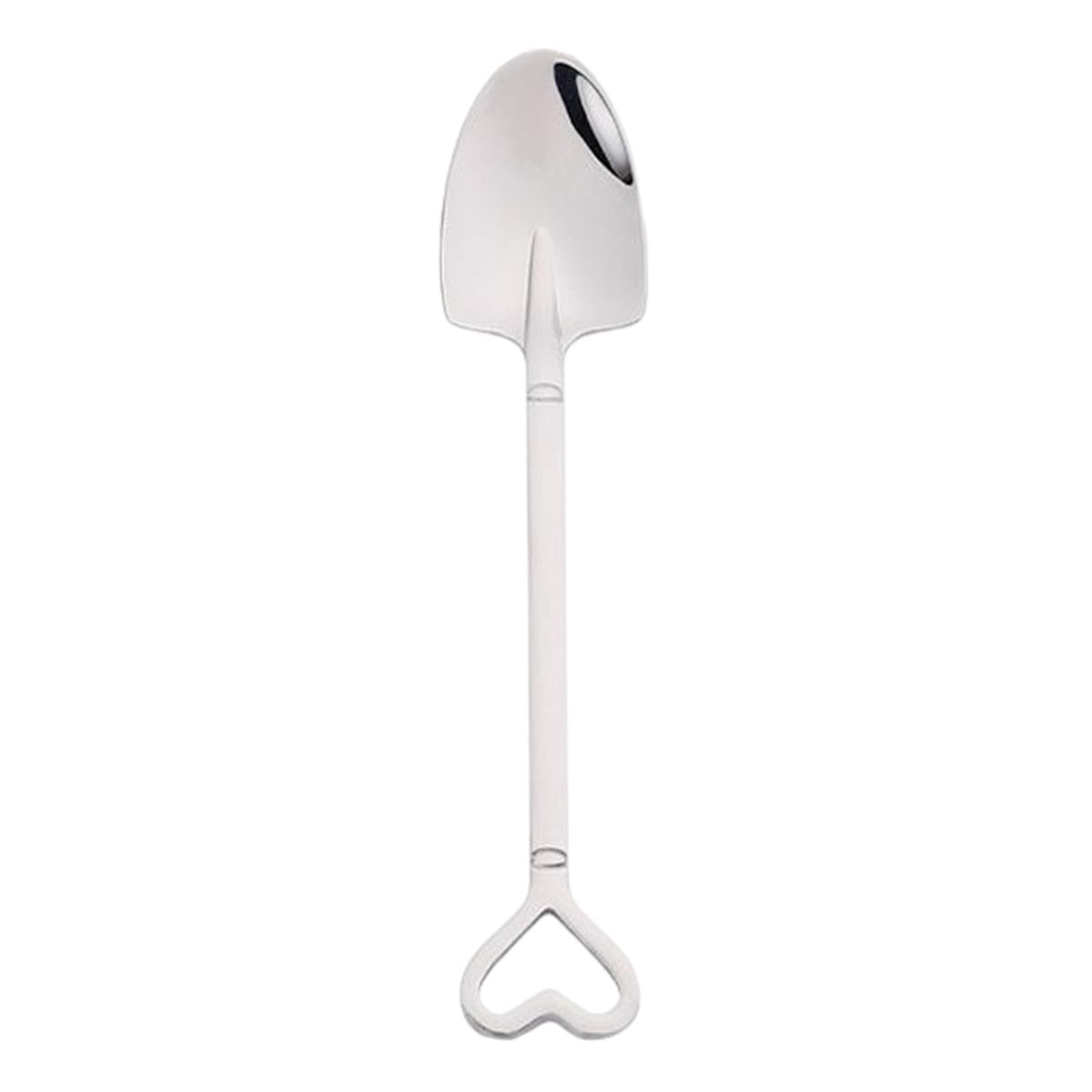 Maxbell Maxbell Stainless Steel Spoon Cutlery Tableware Flatware Cute for Cream Coffee heart and Argent