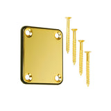 Maxbell Gold Neck Plate w/ Screws For Fender Strat Electric Guitar
