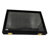 Maxbell Velvet Stackable Jewelry Display Tray Case for Jewellery Earrings Black