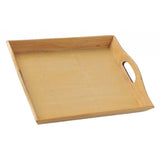 Maxbell Wooden Rectangular Serving Tray Decorative for Dining Table Home Kitchen Yellow