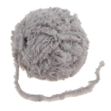 Max 32 Meters Soft Fluffy Faux Fur Yarn for Crocheting Knitting  Grey
