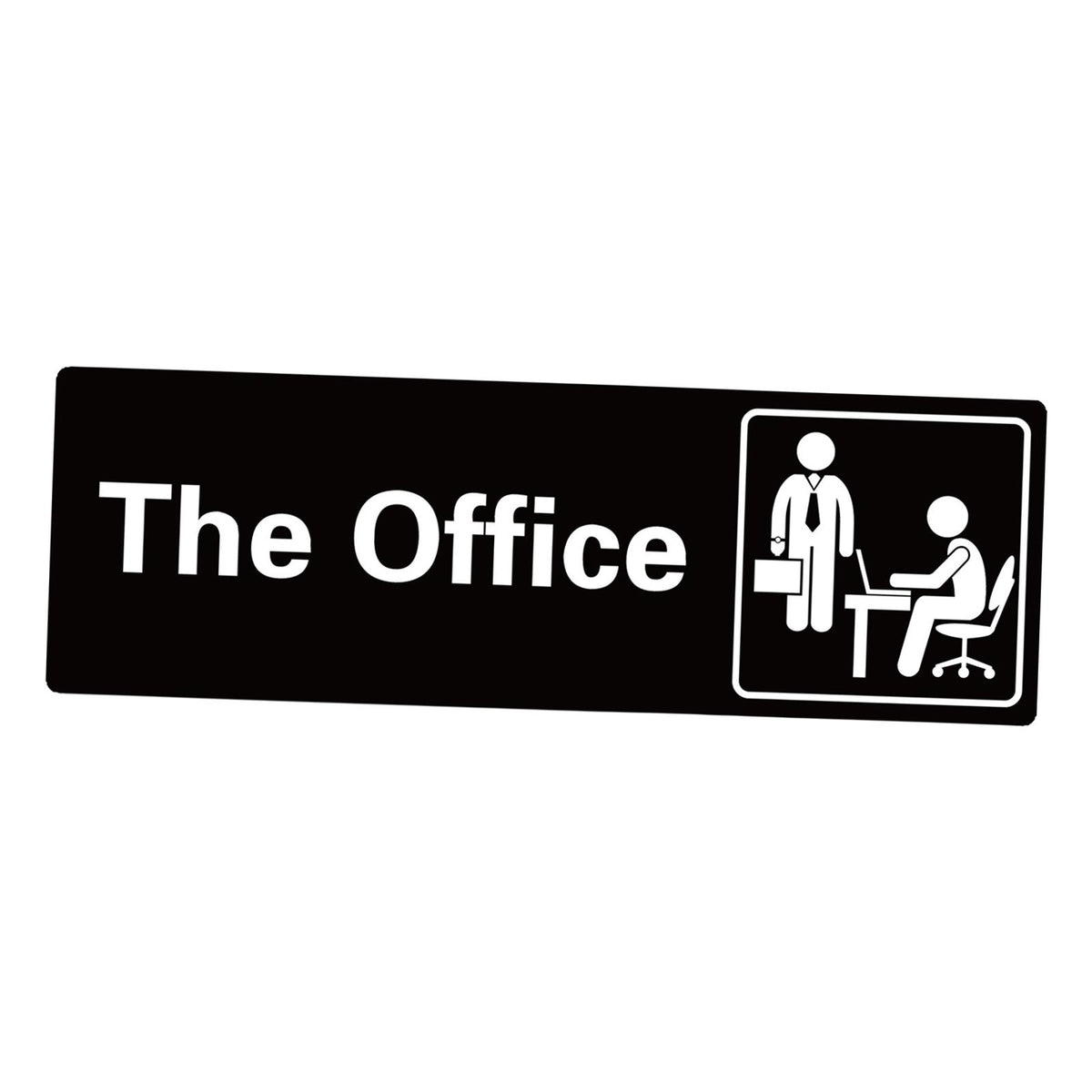 Maxbell Adhesive Office Signs plate Acrylic Door Sign for Workplace Door or Wall